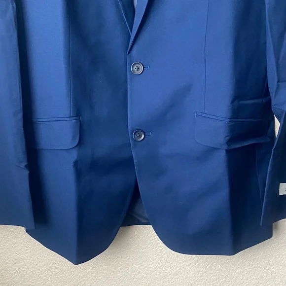 Kenneth Cole Men's Reaction Techni-Cole Ready Flex Suit JacketNavy 40/REG